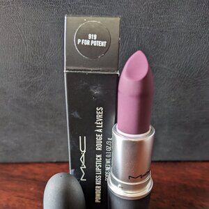MAC P for Potent Powder Kiss Lipstick